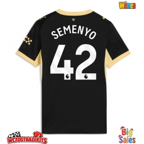 Manchester City Antoine Semenyo #42 Replica Away Stadium Shirt for Women 2026-27 Short Sleeve